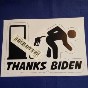 "Thanks Biden" Decal Sticker